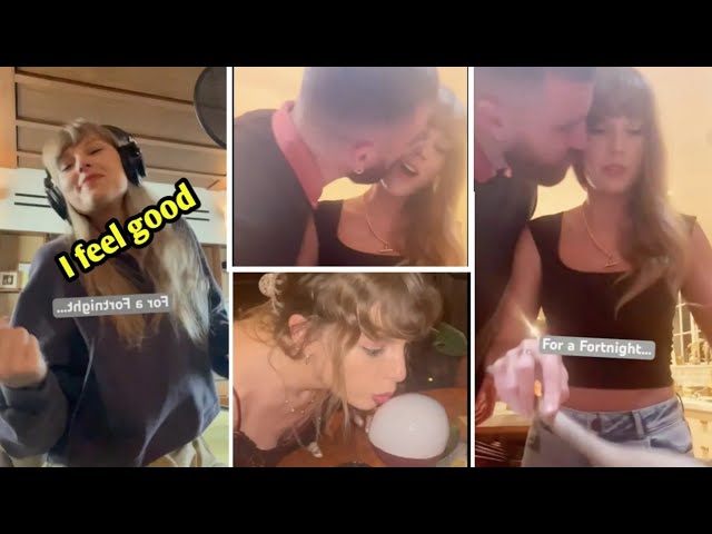Taylor Swift shared a promotional video for her single "Fortnight" and it's full of references to her beau; Some clips featured Travis Kelce directly, including one where he leans in to give Swift a peck on the cheek.