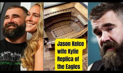 Jason Kelce has gifted a handmade wooden replica of the Lincoln Financial Field from his wife, Kylie Kelce. The makers have made one more handmade piece, but this time, it's in honor of Travis Kelce and Taylor Swift.