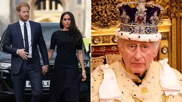 Prince Harry and Meghan Markle ‘ruined’ Charles’ first year as King by ‘cashing in’ on royal name.
