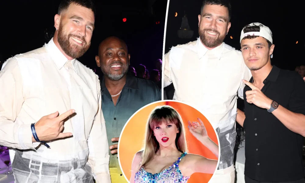 Inside Travis Kelce’s solo night out at F1 Miami Grand Prix as Taylor Swift prepares for Eras Tour