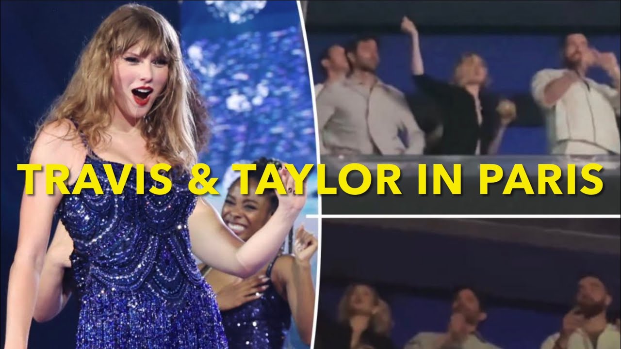 WATCH: Travis ﻿Kelce Reacts to Taylor Swift ﻿Serenading Him With “So High School” During One of Her Paris Shows