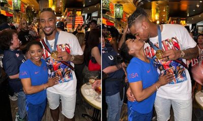 News Update: Simone Biles breaks silence on criticism of husband Jonathan Owens for wearing her Olympic gold medal...