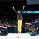 News Update: Simone biles And Teammates Jordan Chiles bowed down to Olympic gold medallist Rebeca Andrade after the floor final in Paris...