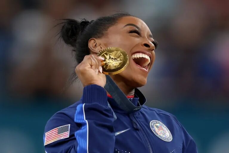 Breaking News: Simone Biles drops major 2028 Olympics hint after winning another gold medal. Cecile Landi, Biles’s gymnastics coach thinks otherwise, Says, “Never gonna see you again in 2028 even if….Read More