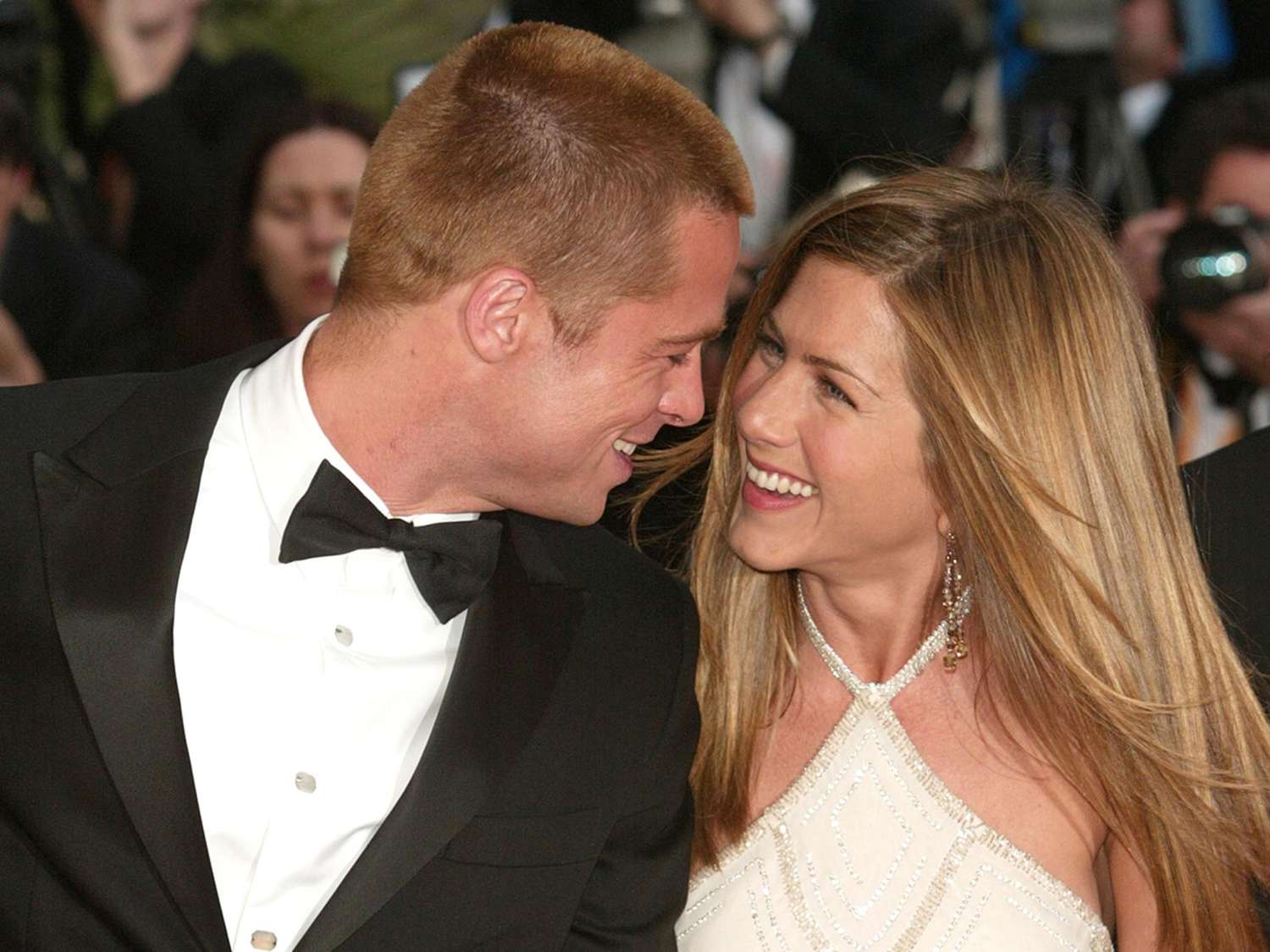 Jennifer Aniston and Brad Pitt